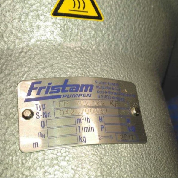 Высоко dostarczana немецкий центробежный насос FristamFL130, скидка, специальная цена, оригинальный импортный