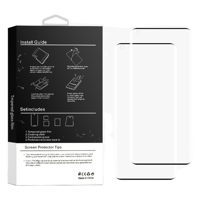 FUENTE fabricante uno más 9Pro película templada 3D superficie curvada Pantalla Completa HD 1 + 9 teléfono móvil Película HD uno más 9 película templada