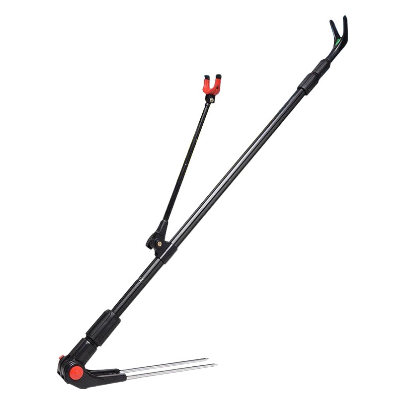 Factory Aluminum Alloy Battery Bracket Fishing Rod Bracket Platform Fishing Battery Bracket with Ground Inserted Fishing Rod Bracket Telescopic