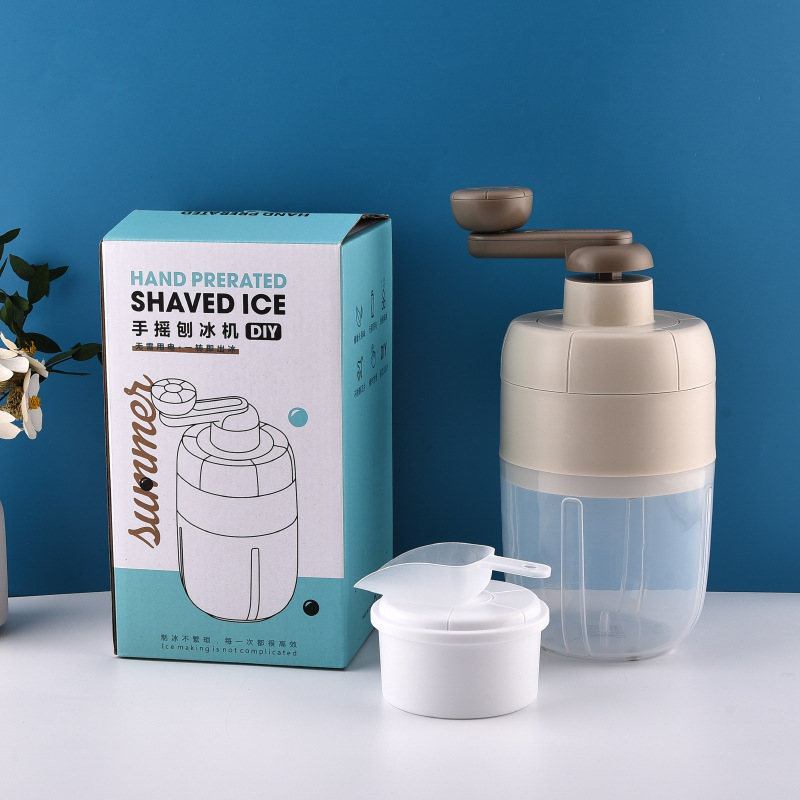 가정용 이동식 및 빨 수있는 얼음 분쇄기 다목적 수동 소형 얼음 면도 기계 주방 손 쇄빙기 스무디 도매