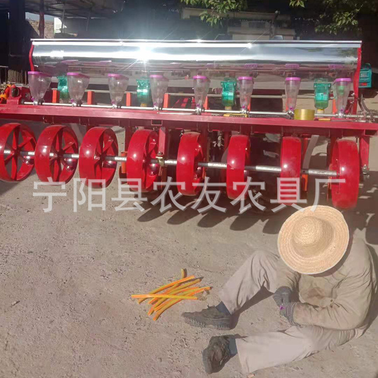 行距可调8行谷子精播机 小四轮配套内蒙古紫花苜蓿播种机 油菜播