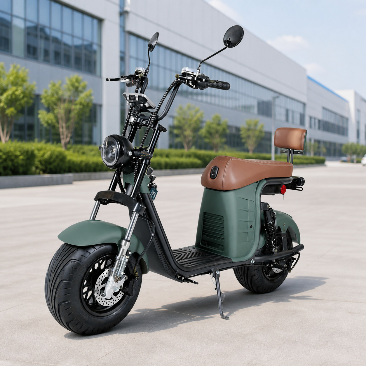 Brazil Harley Citycoco large wheel wide tire electric vehicle adult electric bicycle electric motorcycle battery vehicle manufacturer