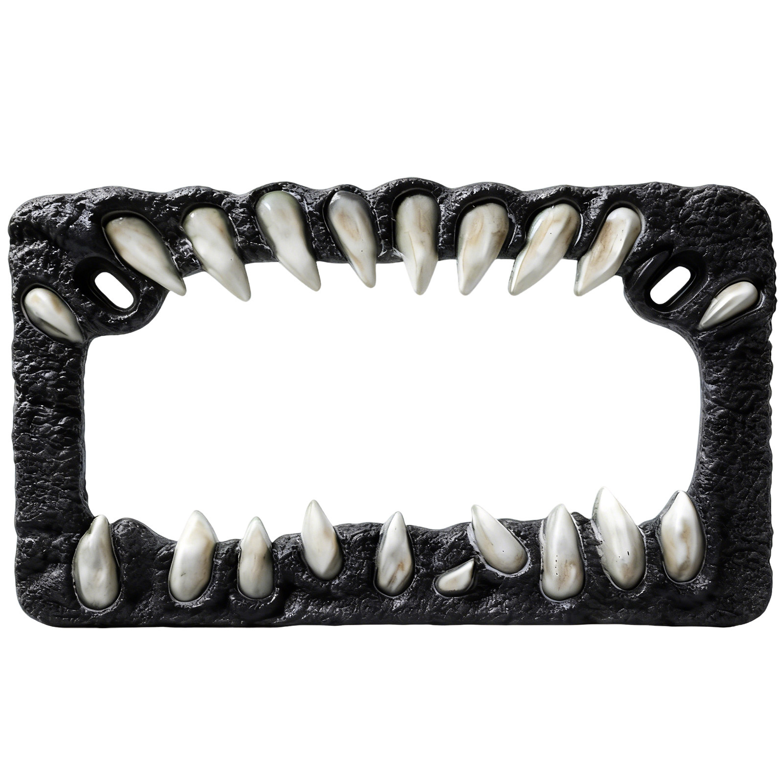 In-Stock Cross-Border Us Standard Creature Teeth License Plate Frame for Motorcycles