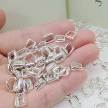 S925纯银吊坠扣瓜子扣配件佛公观音夹扣 翡翠水晶蜜蜡银扣批 发