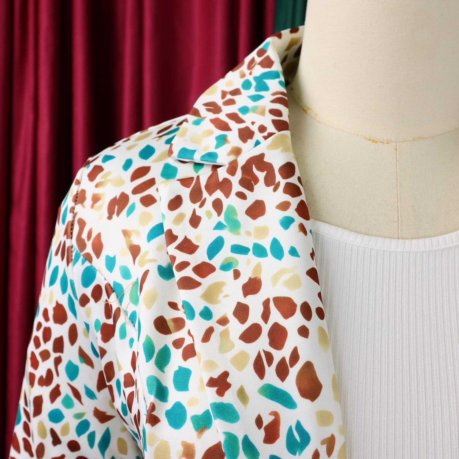Women's Clothing Women's Fashion Printed Suit Jacket And Slim Fit Pants Two Piece Casual African Style Clothing Set_ecoleips.com