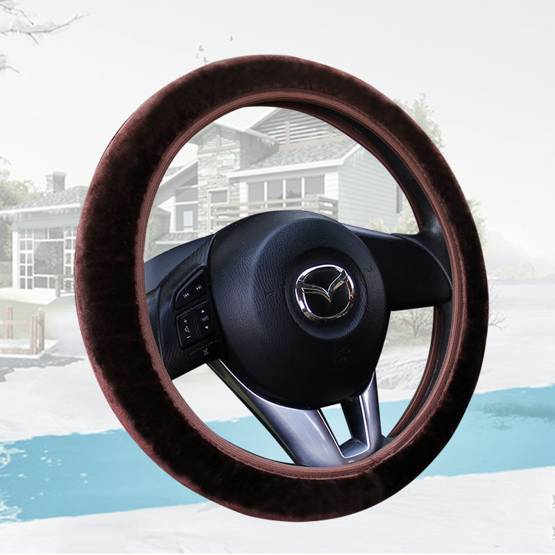 Nueva banda elástica inalámbrica cubierta del volante cubierta del freno de mano conjunto de tres piezas AliExpress felpa cubierta de la manija transfronteriza e-commerce Amazon