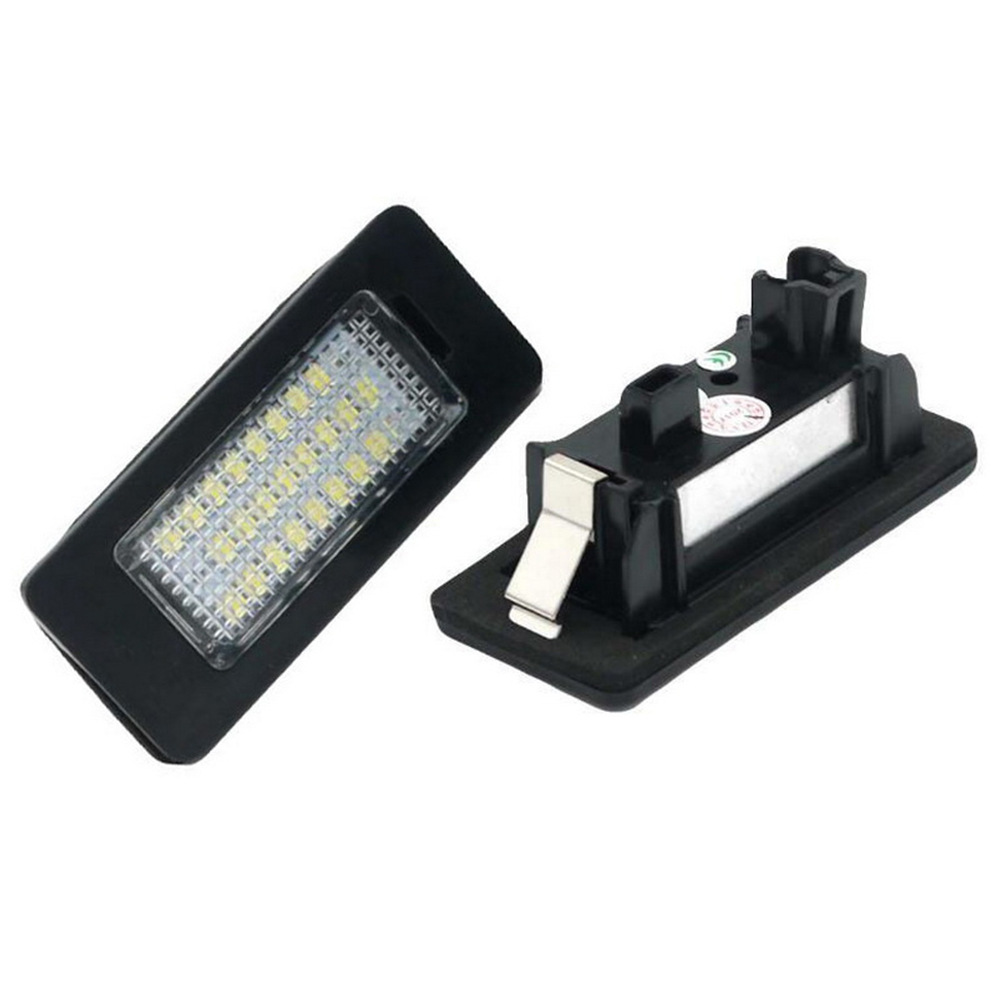 Suitable for Volkswagen Golf 10-12 T4 90-03 93-04 license plate lights, 24 LED white lights with black frames, 2 pieces
