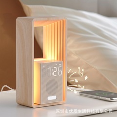 模擬日の出目覚まし時計、ホワイトノイズ、睡眠音、常夜灯、ネットセレブ人気の高価値ベッドサイドテーブルランプ