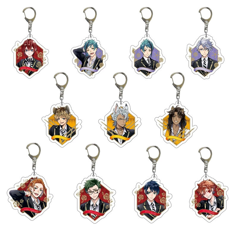 Acrylic keychain, backpack accessory, (Physicals)