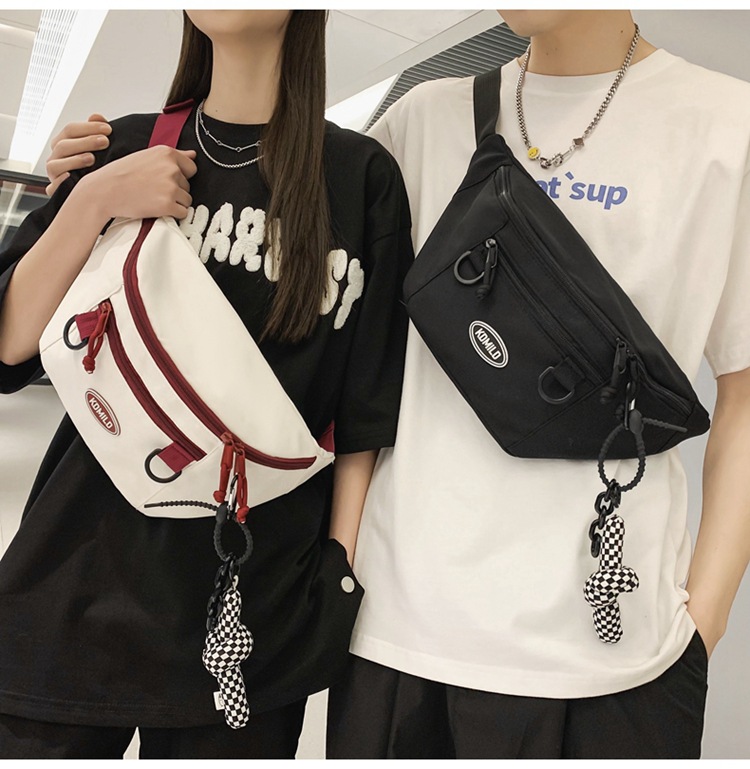 Men's Streetwear Solid Color Nylon Waist Bags display picture 28