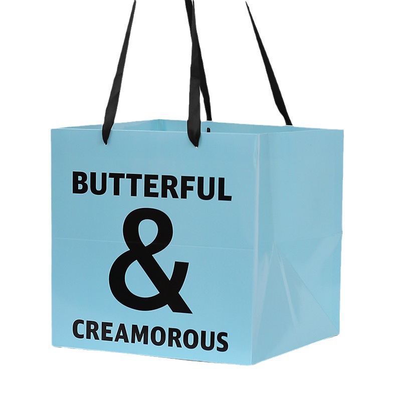 High Street show bolso de mano fluorescente embalaje de regalo al por mayor atmósfera romántica bolso de abrazo bolso de embalaje de flores en inglés