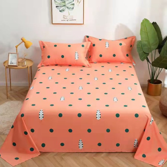 New Thickened Brushed Cotton Bed Sheet for Home Use, Available in Stock for Student Dormitory Single and Double Beds, Skin-Friendly Bed Sheet