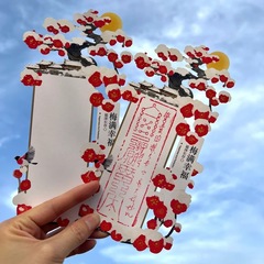 Meiman Happiness スタンプしおり、カスタマイズされた紙彫刻中空はがき、都市景勝地の旅行シーズン限定カード