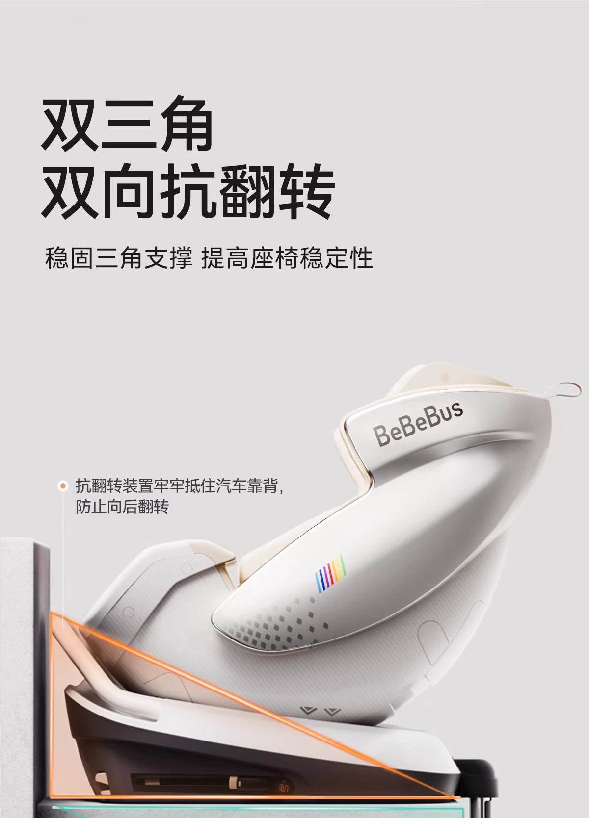 Bebebus Safety Seat Newborn Baby Space Capsule Small Gold Shield White Shield Kidsren's Baby Car Smart Ventilation