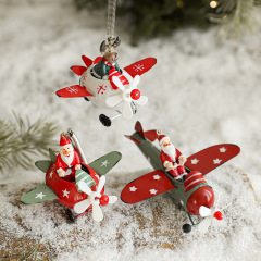鉄芸クリスマス創意ペンダントサンタクロースヘラジカ飛行機クリスマスツリー掛け飾り飾り飾り飾り飾り飾り飾り飾り飾り