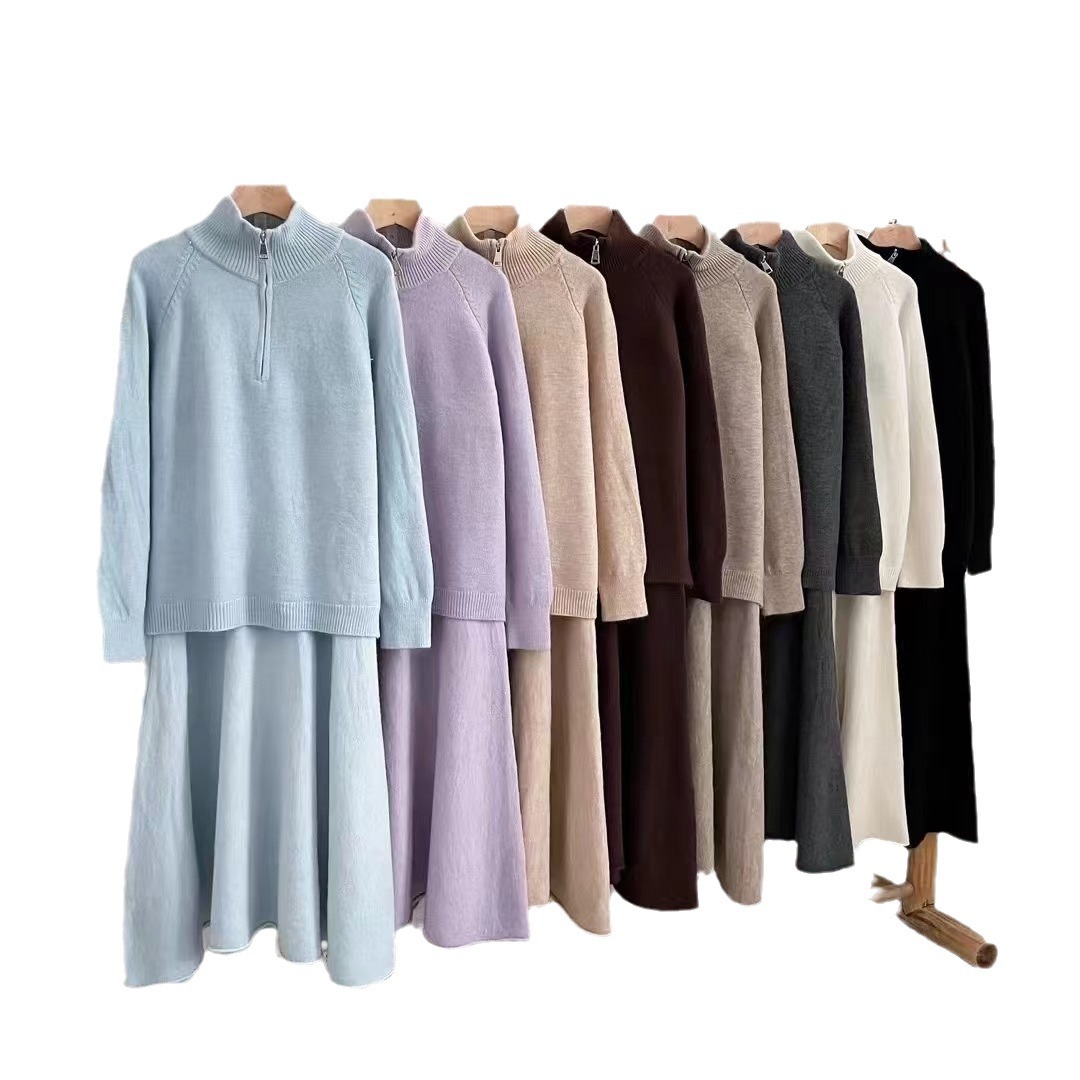 Knitted elegant fashionable set