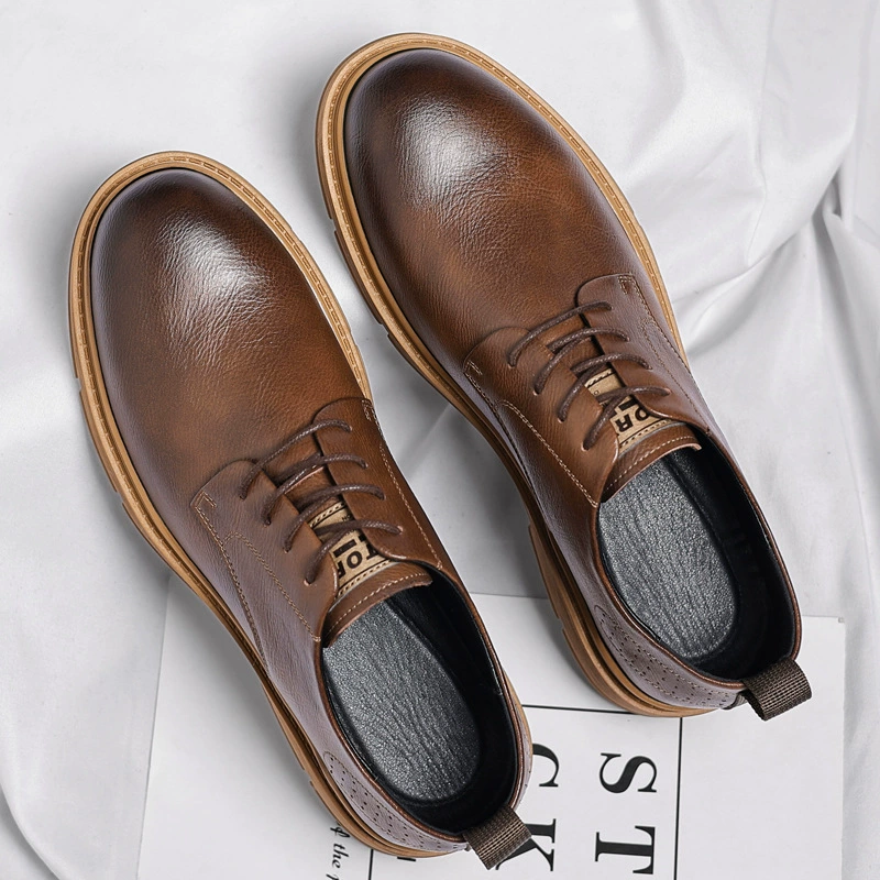 Martens, туфли для кожаных ботинок в английском стиле, классический костюм для отдыха на платформе, осень, британский стиль