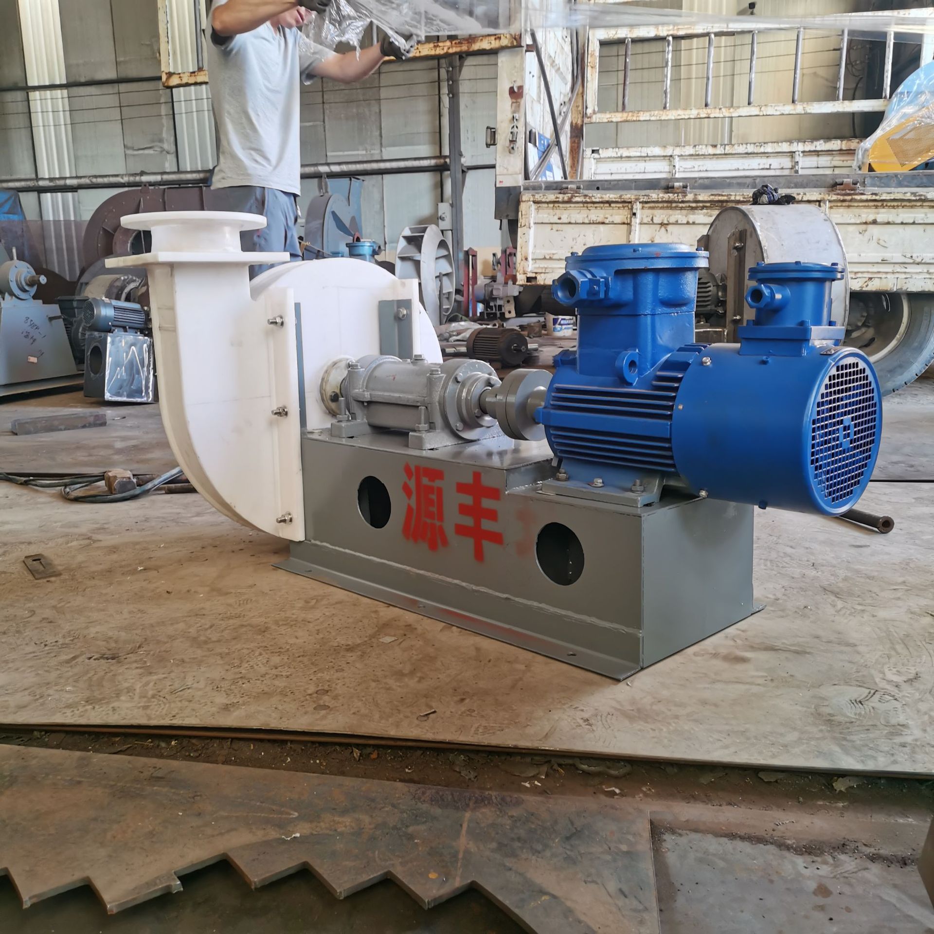 PP离心风机 实验室用塑料通风机 排酸雾气废气风机