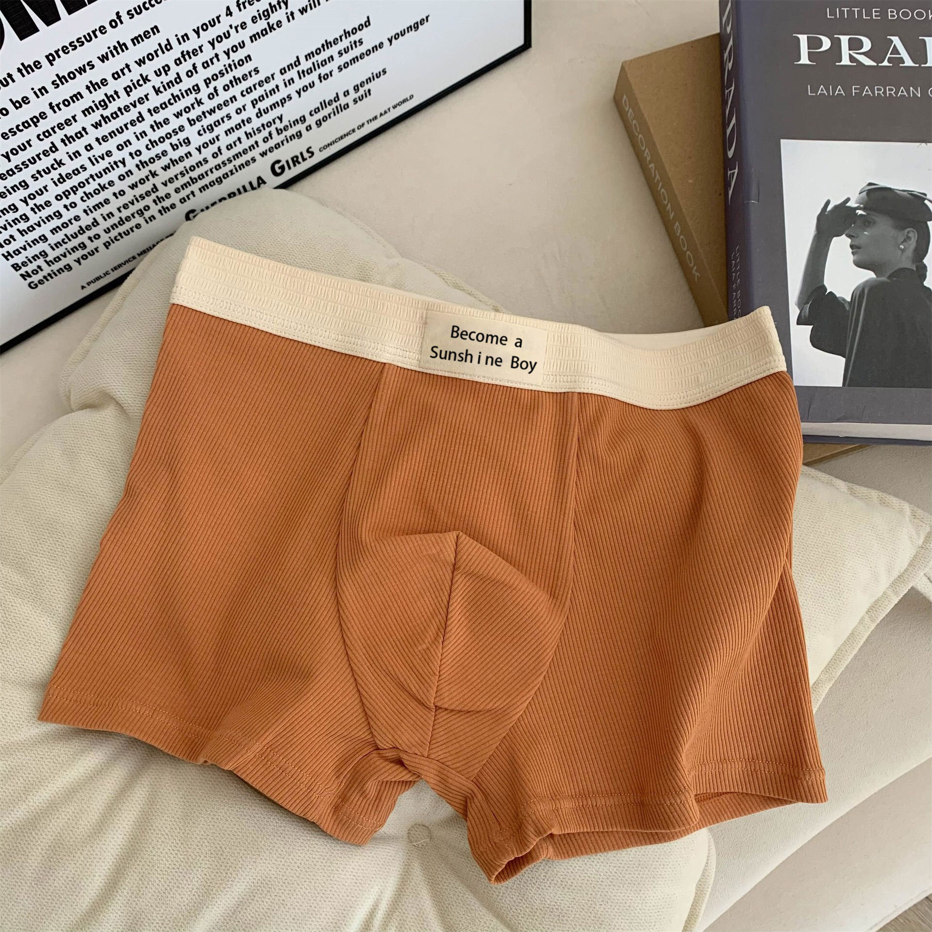 メンズパンツ5a抗菌純綿股部の中腰に傷がなく、ゆったりとした通気性があります。