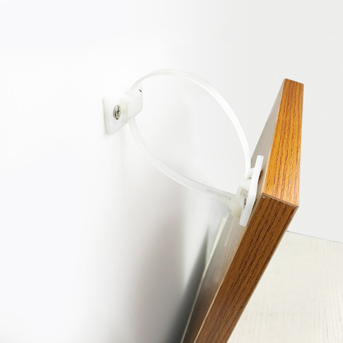 Furniture Anti-Tip Bracket Shoe Cabinet Bookshelf Dresser Adjustable Nylon Thickened Protection for Children Safety Anti-Tip