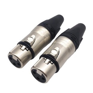Factory direct Canon mother head XLR balance Canon head head head head head three-core Caron head plug copper core nickel plating