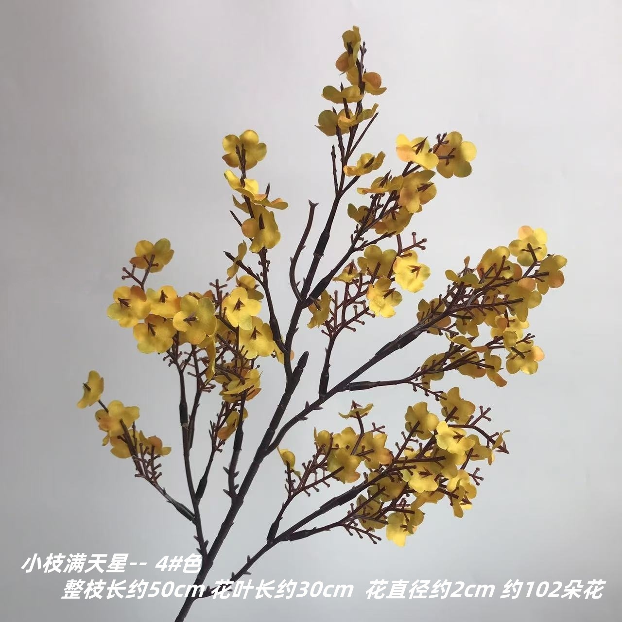 안개꽃의 나뭇가지 10 # 색상 - 낙엽 노란색