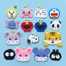 PVC软胶贴片可爱卡通动物手机平板壳配件diy服饰冰箱贴片汽车饰品