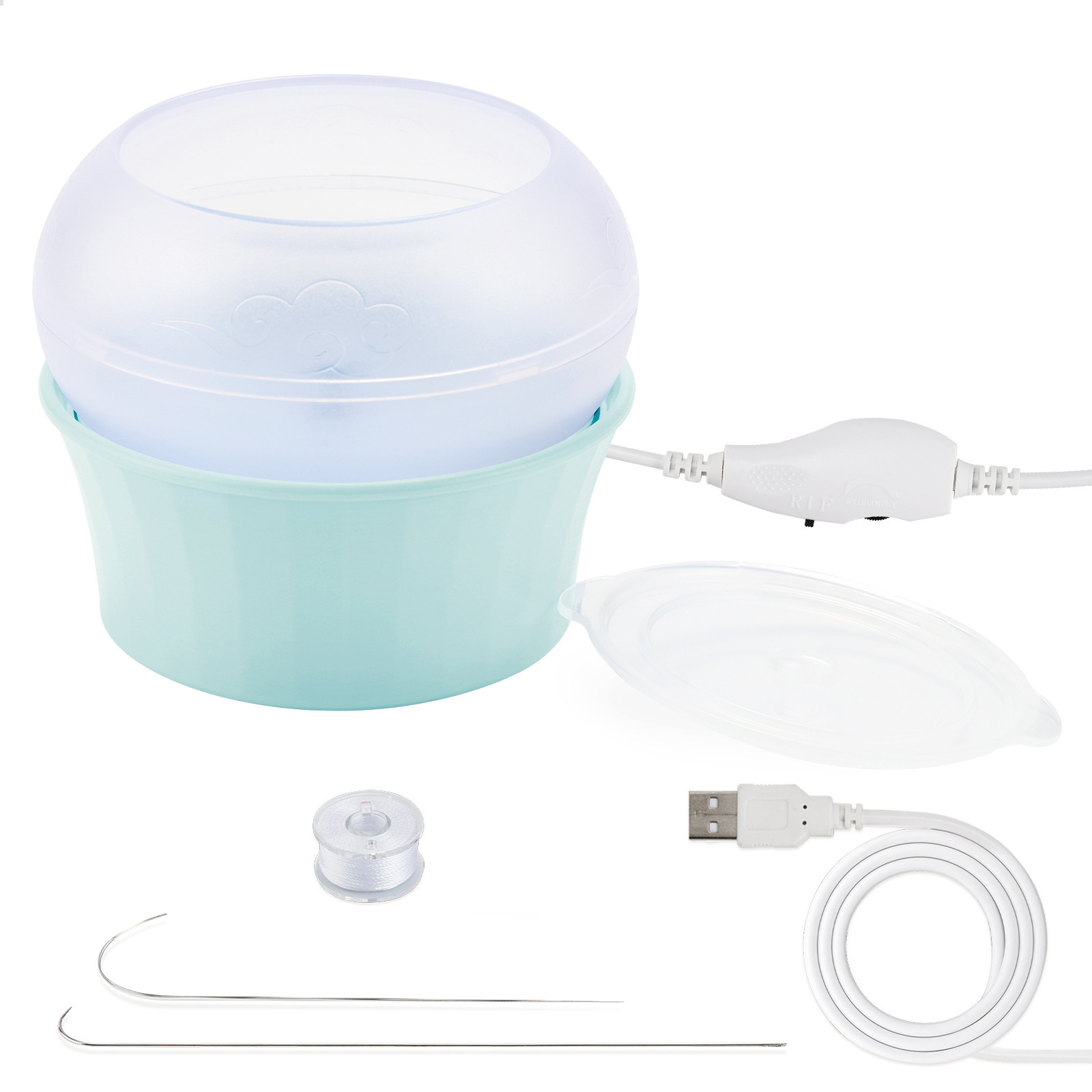 Nueva máquina de abalorios eléctrica de comercio exterior, enhebrador de abalorios automático, herramienta de abalorios de bricolaje, enhebrador de abalorios