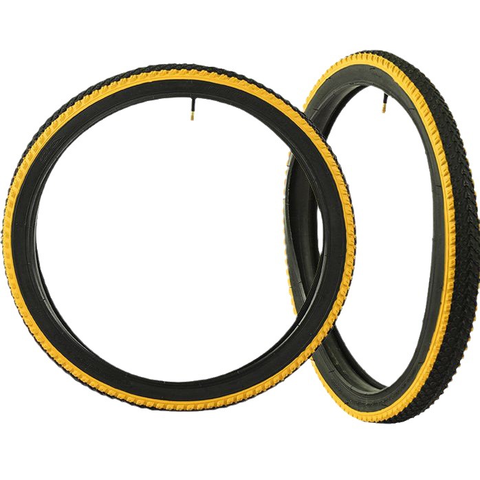 Neumáticos de bicicleta, neumáticos interiores y exteriores para bicicletas de montaña y BMX, neumáticos gruesos de 20 pulgadas de colores para niños.