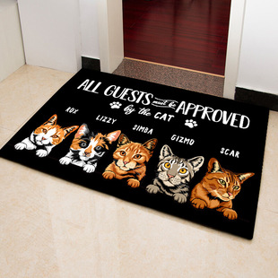 New Cross-border Hot Pet Cat Letter Floor Mat Amazon Entrance Non-slip Floor Mat Entry Door Mat Pedal Carpet