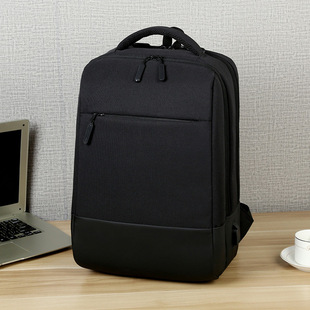 Gift Solid Color Backpack Large Capacity Student School Bag Business Backpack Men's Laptop Bag Backpack
