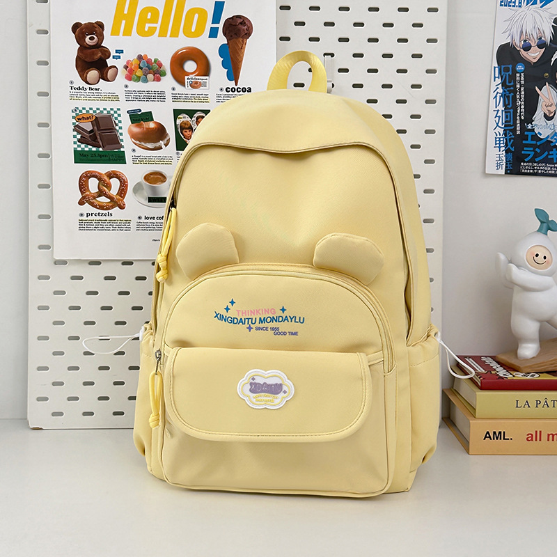 Mochila de gato de la universidad japonesa, mochila escolar de gran capacidad para estudiantes de secundaria, mochila de viaje de todo fósforo para estudiantes de secundaria lindos