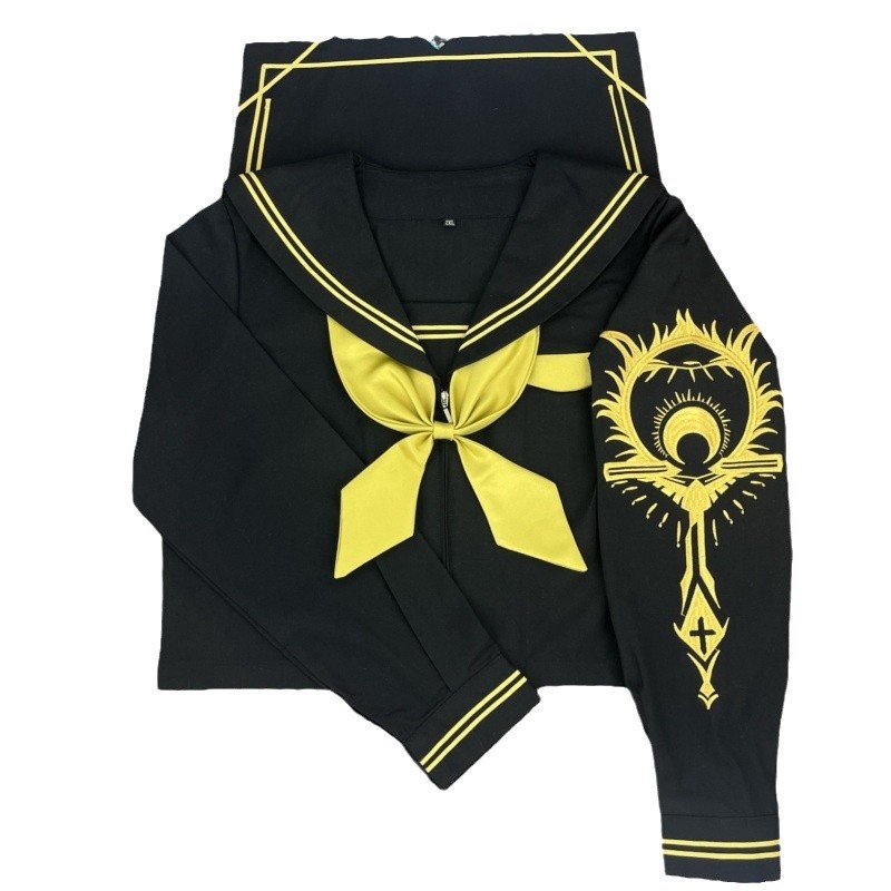 오리지널 디자인 일본 JK 유니폼 악마의 눈 나쁜 소녀 다크 스타일 선원 세트 대학 스타일 클래스 세트 세트