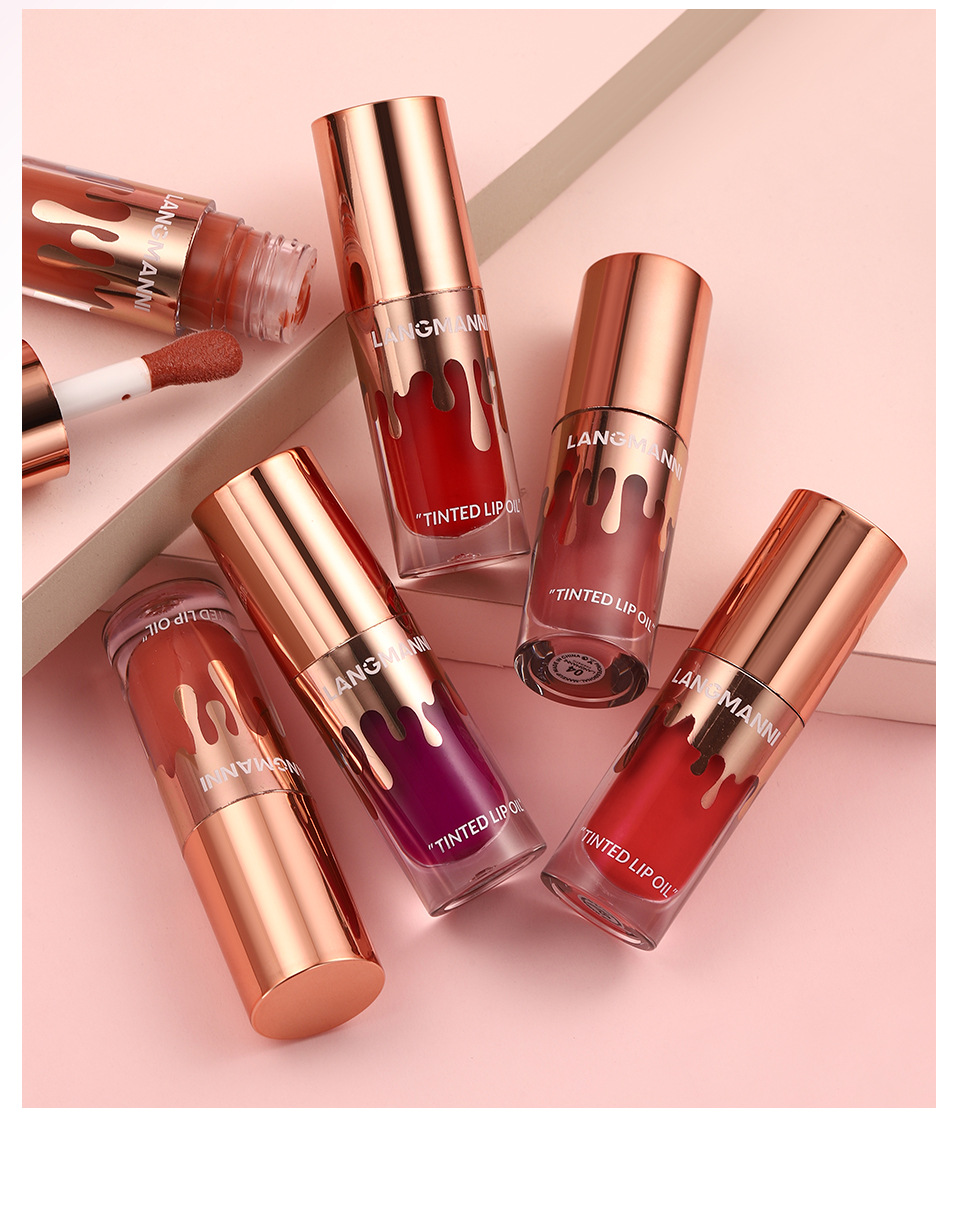 LANGMANNI colored lip oil, lip gloss, lip oil, single bottle undefined