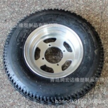 供应480-8  400-8  16寸 橡胶充气轮子 铝合金轮毂 代步车轮胎