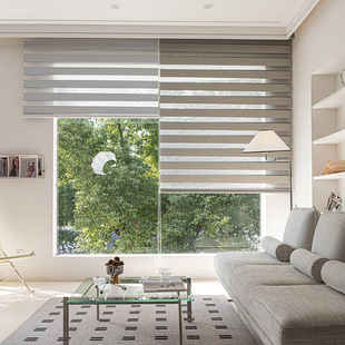 Blackout Sheer Curtains for Study, Bathroom, Kitchen, Office, Pull-Up and Pull-Down Finished Curtains, Blinds, Nano Material