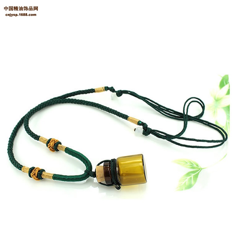 中国精油饰品网单扣节节高茶色瓶项链7.jpg