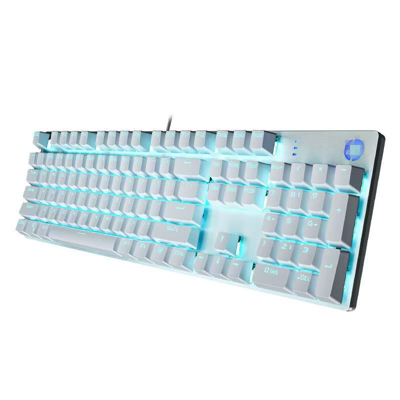 GK100F 混光緑軸メカニカルキーボード 104キー 有線 ゲーミングキーボード ノートパソコン用