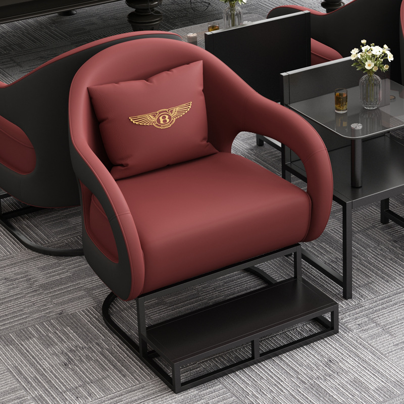 Sala de billar de lujo ligero, sofá, sala de billar, silla para ver el juego, asiento de tarjeta especial para ver el juego, nuevo tipo de combinación de mesa y silla de alta calidad