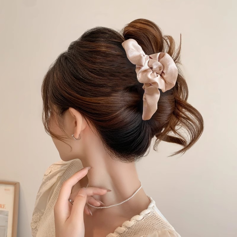 4#Champagne pleated cloud gripper 13cm