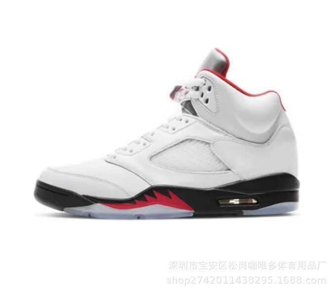 莆田靴 AJ5High バスケットボールシューズバックルシュラフ川メープルホワイトセメントアイスブルーエアクッション工場クロスボーダー男性と女性のスポーツ|undefined