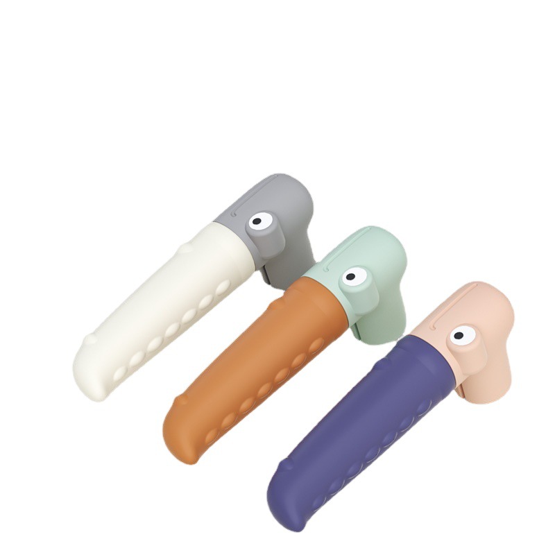 Manija de la puerta guantes de silicona anti-colisión cubierta protectora de dibujos animados mudo anti-colisión almohadilla anti-estática manija de la puerta guantes cubierta protectora