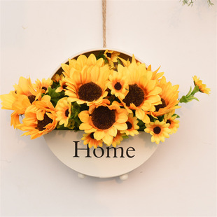 Creative Living Room Wall Decoration Flower Basket Wall Hanging Room Wall Hanging Wall Decoration Pendant Flower Pot Hanging Ornaments