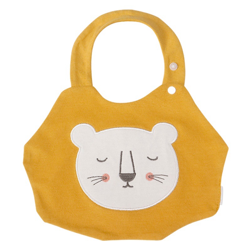 INS nuevo bebé babero niños dibujos animados forma babero de algodón