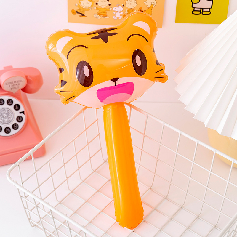 SKU-05-老虎-动物头铃铛锤