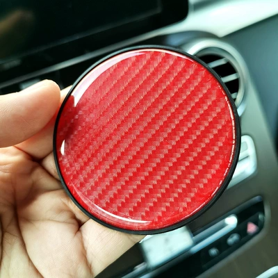 Car Water Coaster, Car Coaster, Anti-slip mat - red-single-pack