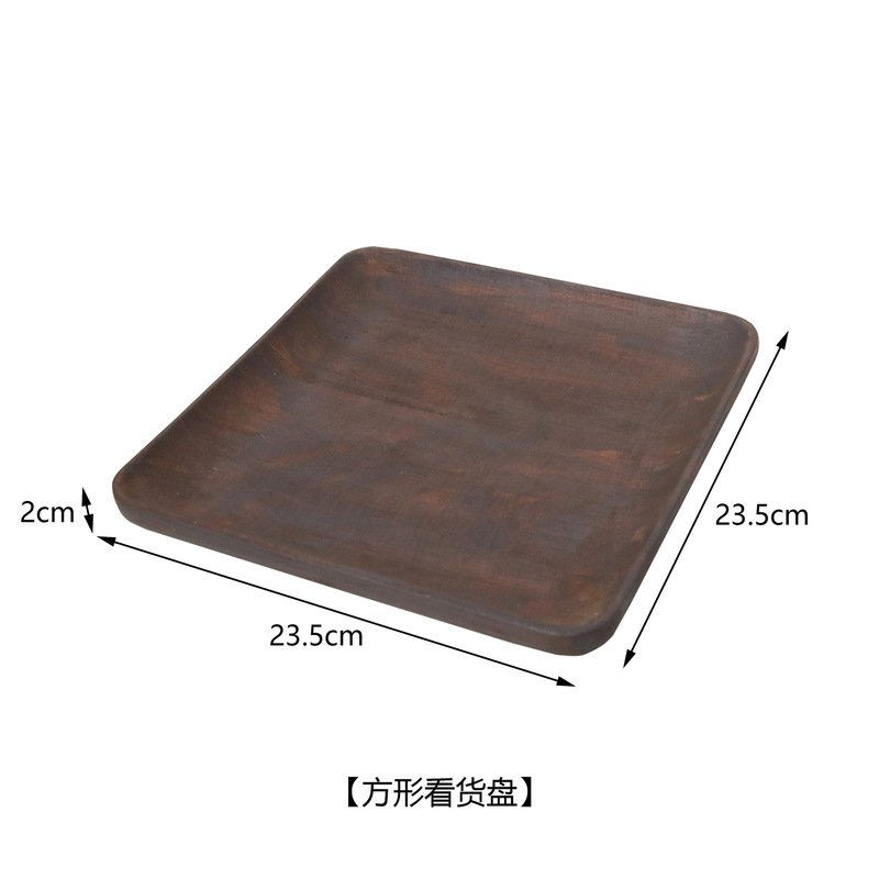 跨境创意首饰架 胡桃色做旧复古展示架 套装项链耳钉手链珠子托盘|undefined