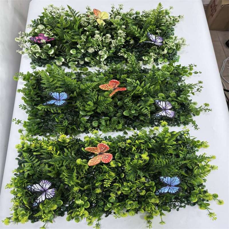 跨境货源25*50CM家居装饰人造草坪仿真植物草坪绿色DIY面板假的草|undefined