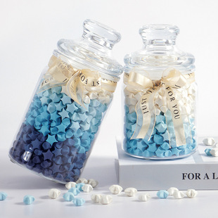 Internet Celebrity Star Bottle Empty Bottle Plastic Pc Sealed Jar Translucent 520 Drift Bottle DIY Creative Lucky Star Wishing Bottle
