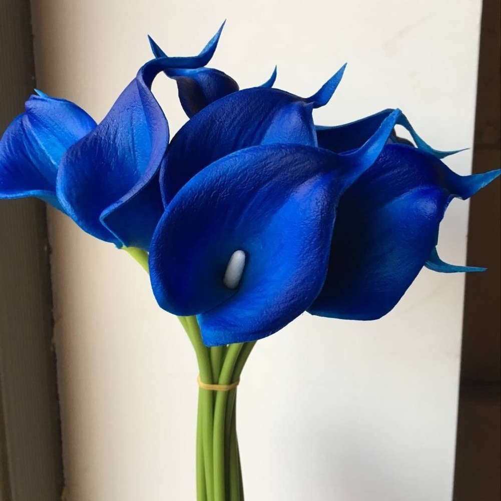 Flor artificial pu sentir Calla Lily Sala decoración del hogar diseño hogar a juego novia celebración flor